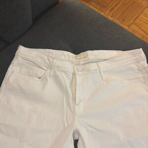 Mother jeans sz 32 white.  Never worn